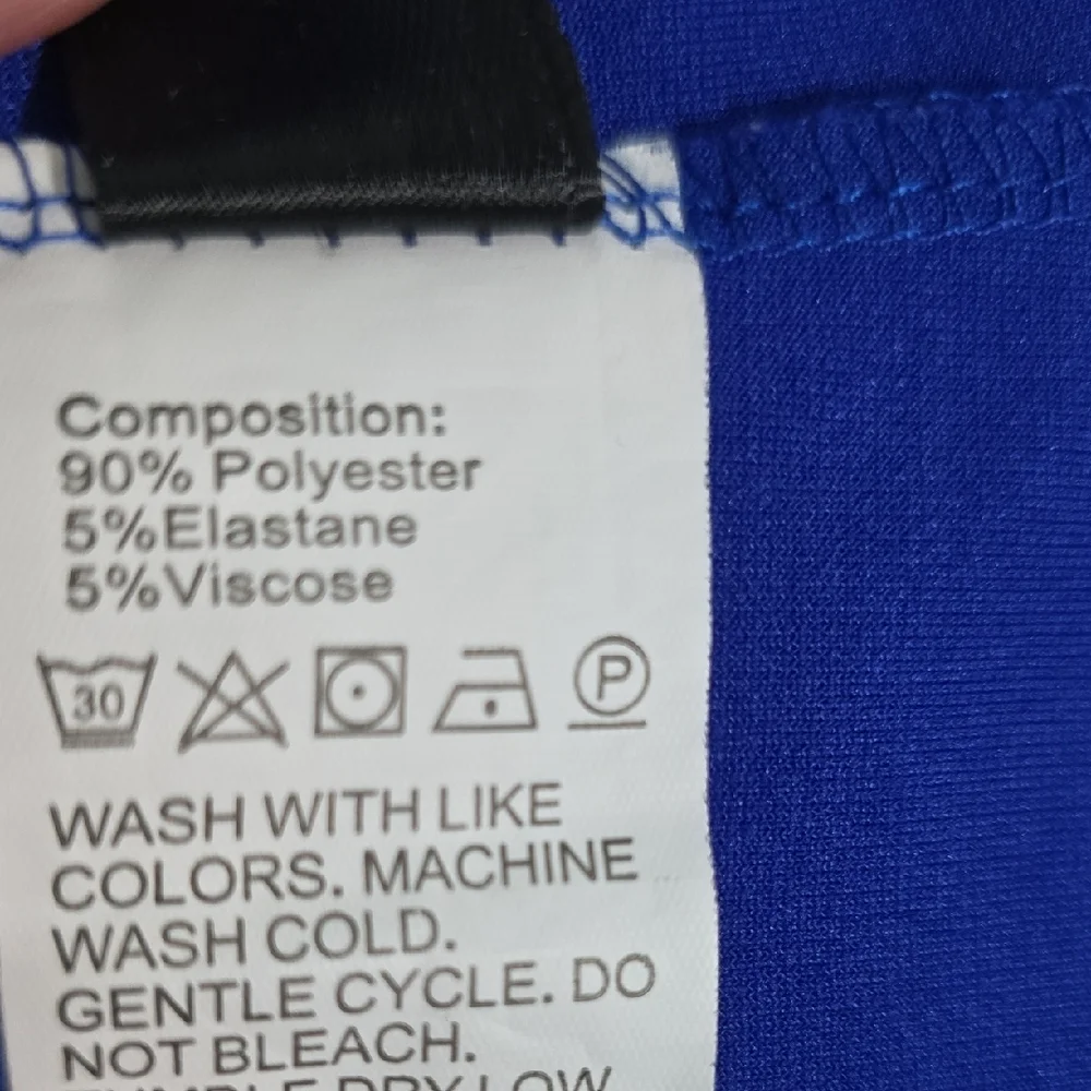 3/$15 SHEIN Dress Women’s Size Medium Royal Blue Asymmetrical One-Shoulder - Picture 9 of 10